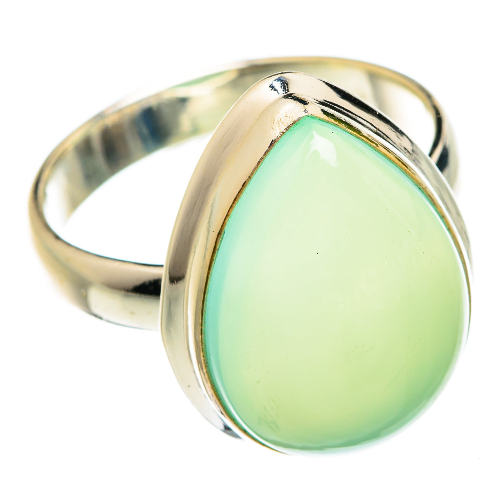 Aqua Chalcedony Rings handcrafted by Ana Silver Co - RING75077