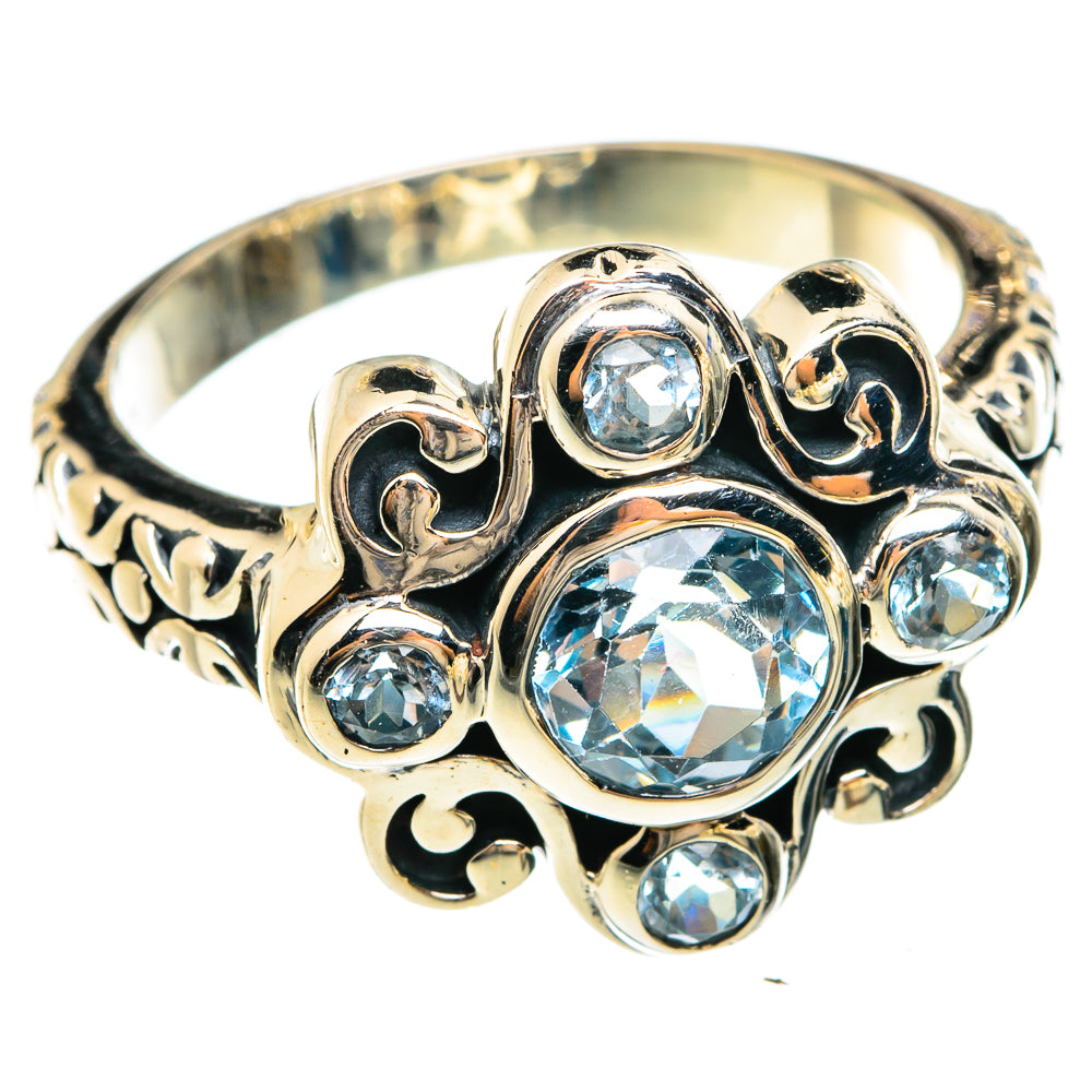 Blue Topaz Rings handcrafted by Ana Silver Co - RING75080