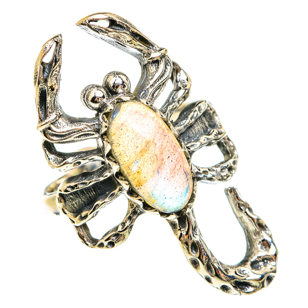 Labradorite Rings handcrafted by Ana Silver Co - RING75083