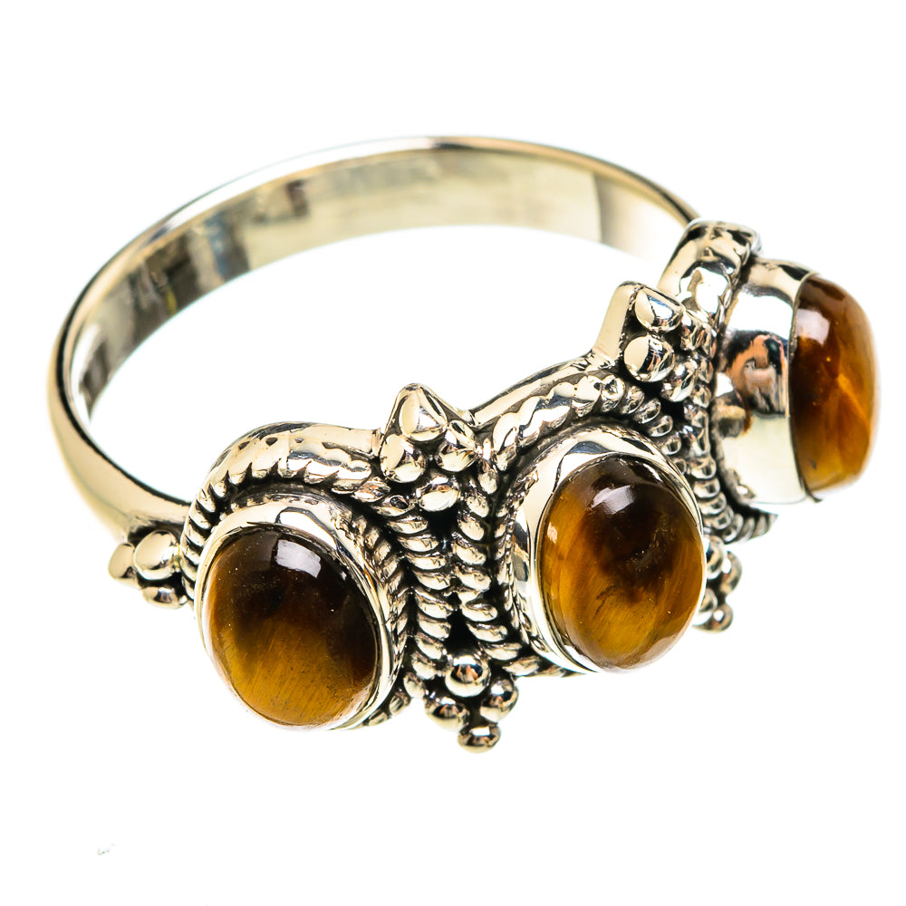 Tiger Eye Rings handcrafted by Ana Silver Co - RING75088