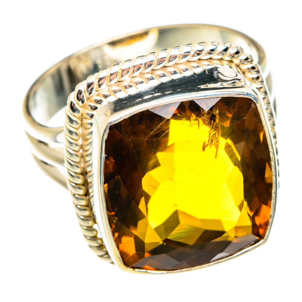 Mandarin Citrine Rings handcrafted by Ana Silver Co - RING75089