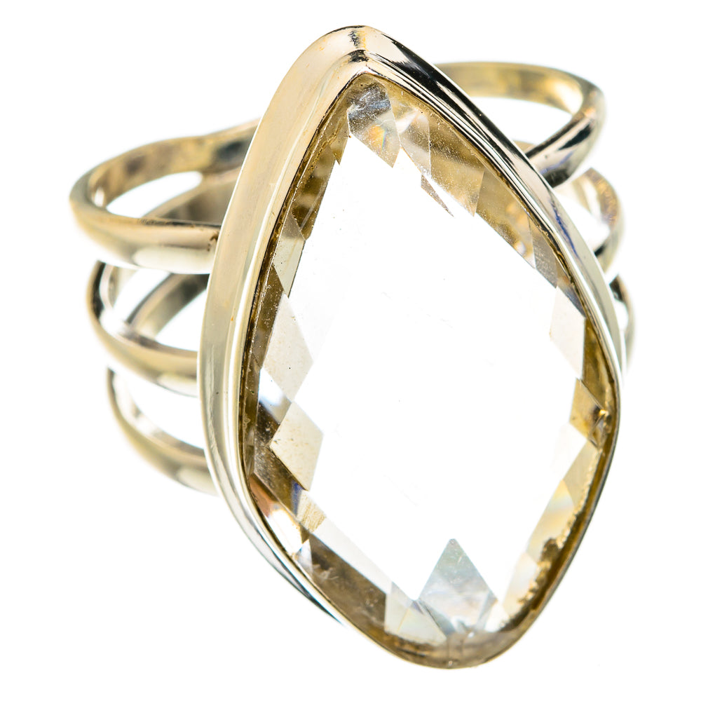 White Quartz Rings handcrafted by Ana Silver Co - RING75103