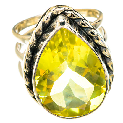 Lemon Quartz Rings handcrafted by Ana Silver Co - RING75106