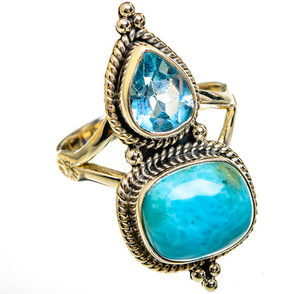 Larimar Rings handcrafted by Ana Silver Co - RING75108