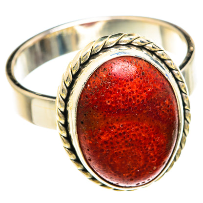 Sponge Coral Rings handcrafted by Ana Silver Co - RING75123 - Photo 2