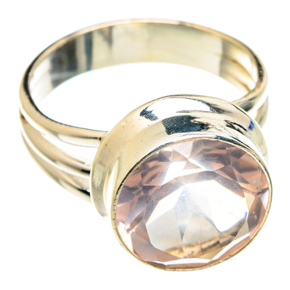 Rose Quartz Rings handcrafted by Ana Silver Co - RING75125