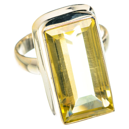 Lemon Quartz Rings handcrafted by Ana Silver Co - RING75135