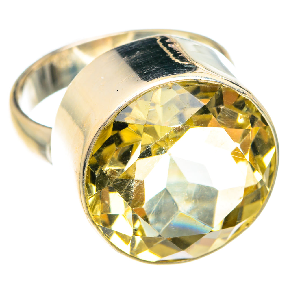 Lemon Quartz Rings handcrafted by Ana Silver Co - RING75136