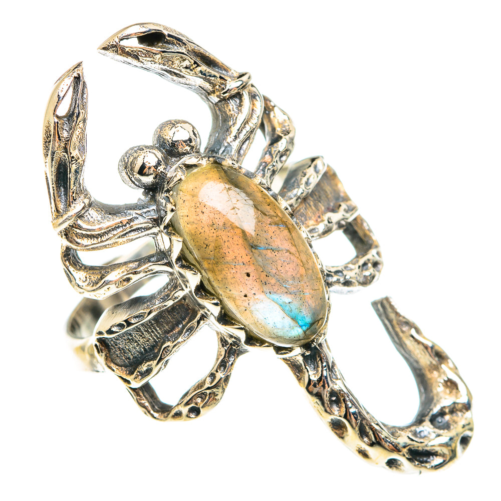 Labradorite Rings handcrafted by Ana Silver Co - RING75139