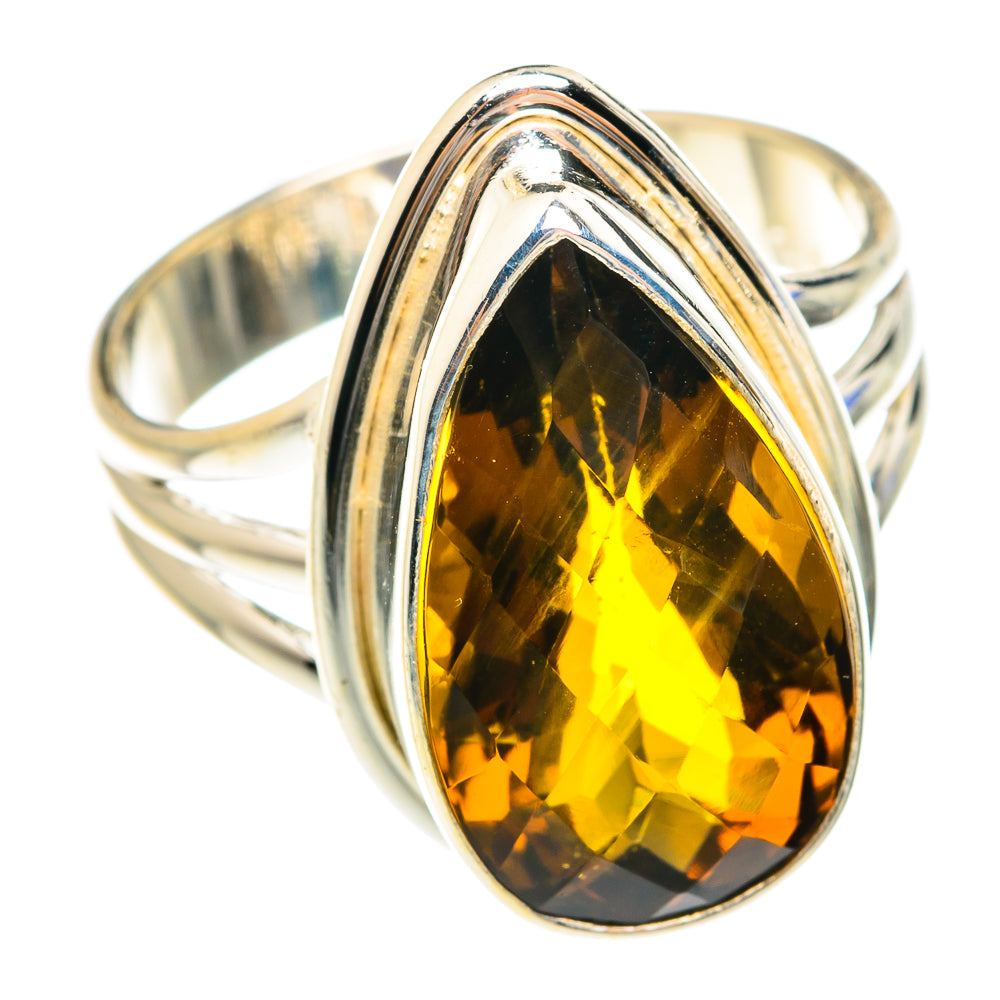 Mandarin Citrine Rings handcrafted by Ana Silver Co - RING75151