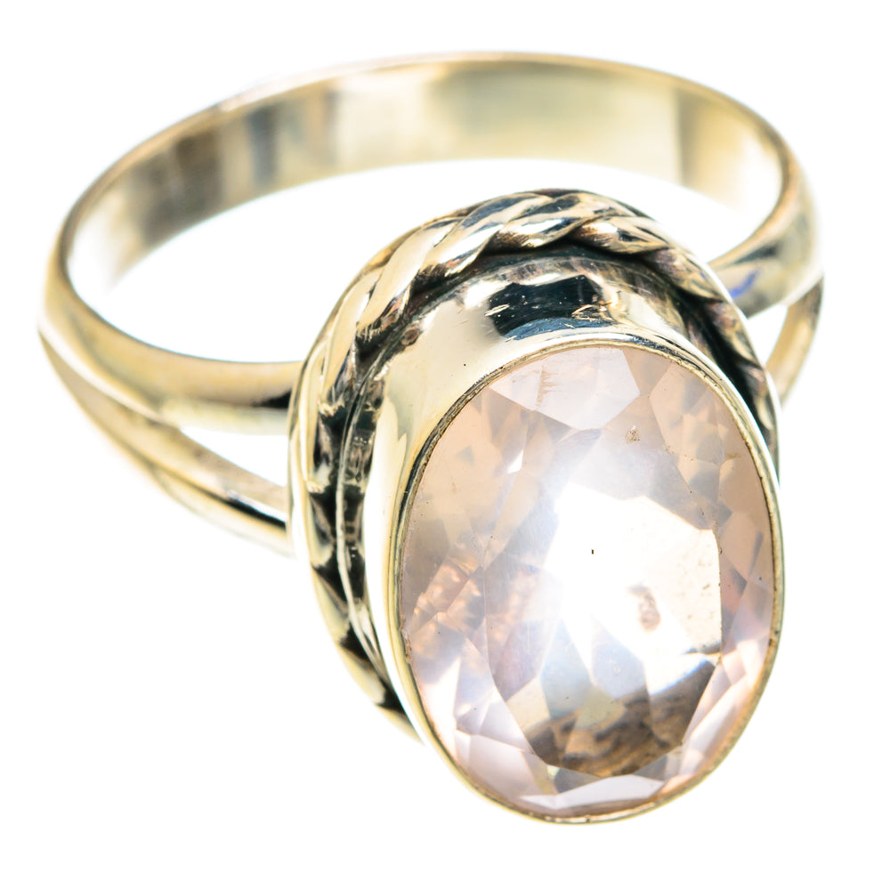 Rose Quartz Rings handcrafted by Ana Silver Co - RING75155