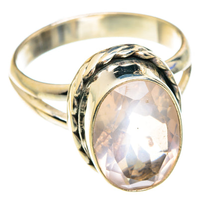 Rose Quartz Rings handcrafted by Ana Silver Co - RING75155
