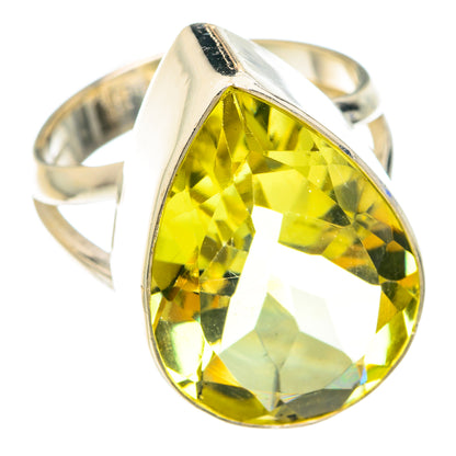 Lemon Quartz Rings handcrafted by Ana Silver Co - RING75164
