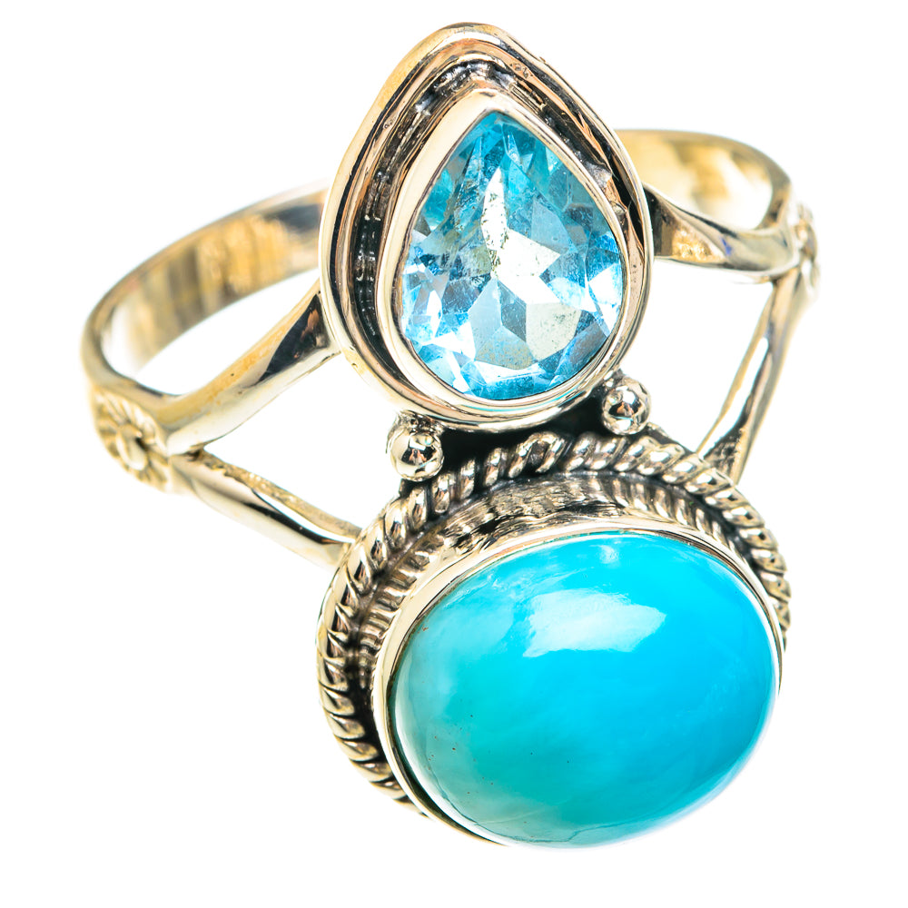 Larimar Rings handcrafted by Ana Silver Co - RING75171