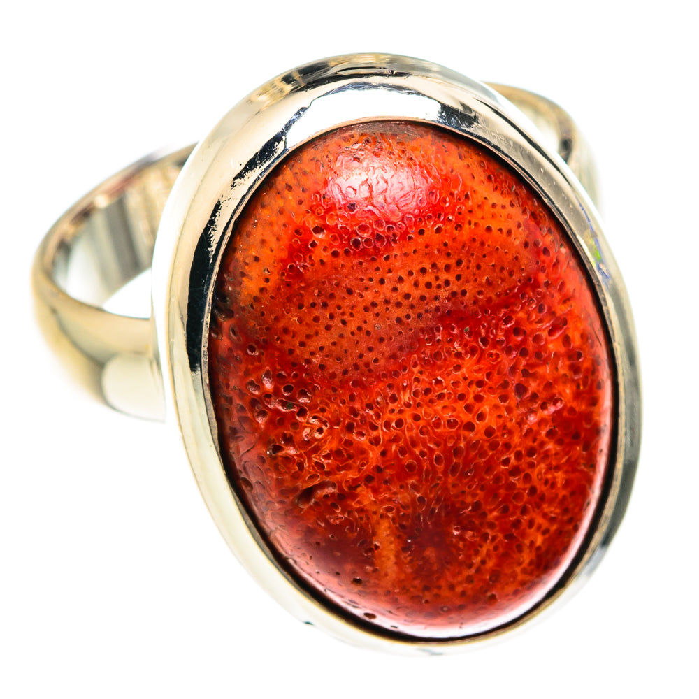 Sponge Coral Rings handcrafted by Ana Silver Co - RING75182 - Photo 2