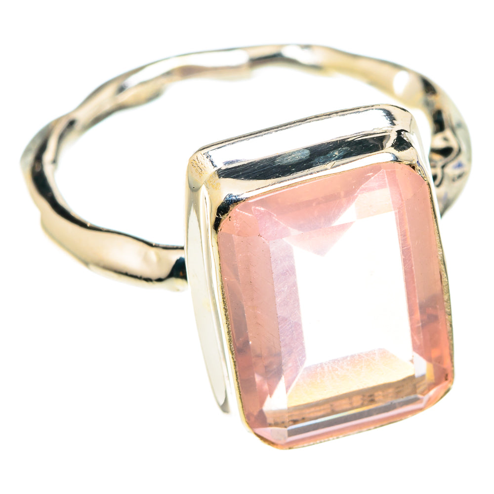 Rose Quartz Rings handcrafted by Ana Silver Co - RING75183