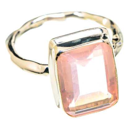 Rose Quartz Rings handcrafted by Ana Silver Co - RING75183