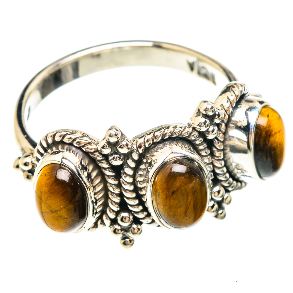 Tiger Eye Rings handcrafted by Ana Silver Co - RING75205