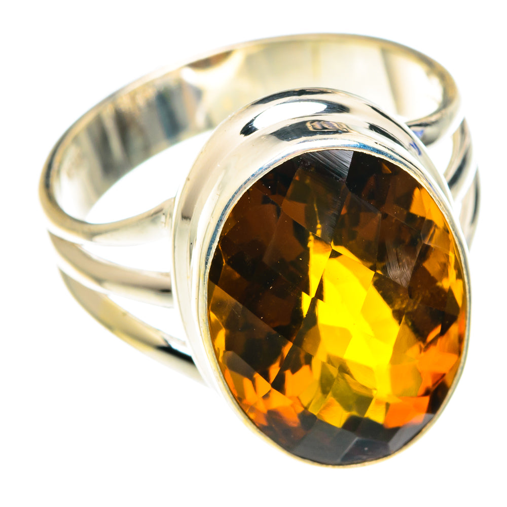 Mandarin Citrine Rings handcrafted by Ana Silver Co - RING75207
