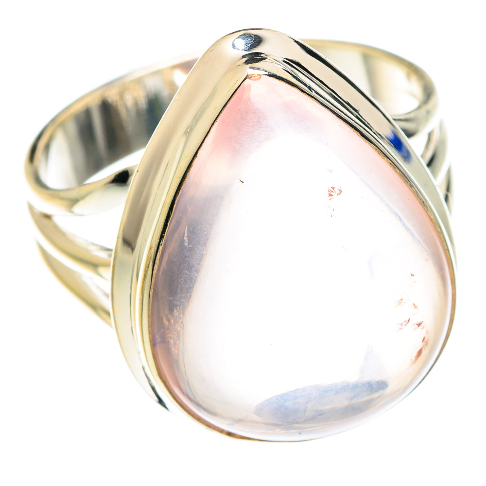 Rose Quartz Rings handcrafted by Ana Silver Co - RING75210