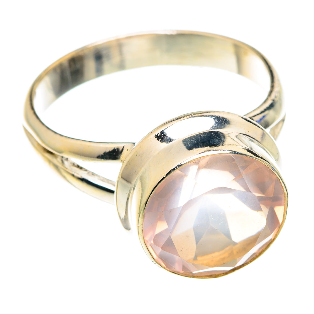 Rose Quartz Rings handcrafted by Ana Silver Co - RING75211