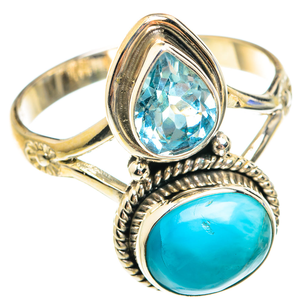 Larimar Rings handcrafted by Ana Silver Co - RING75220