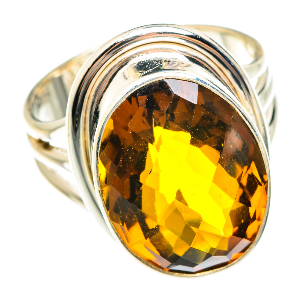 Mandarin Citrine Rings handcrafted by Ana Silver Co - RING75230