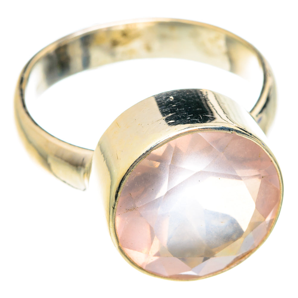 Rose Quartz Rings handcrafted by Ana Silver Co - RING75236