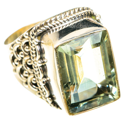 Green Amethyst Rings handcrafted by Ana Silver Co - RING75254