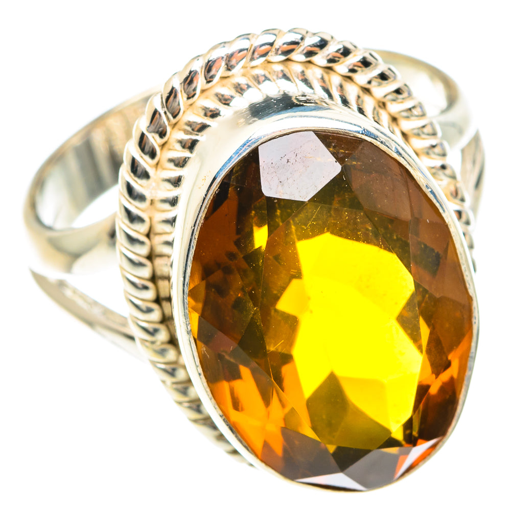 Mandarin Citrine Rings handcrafted by Ana Silver Co - RING75256