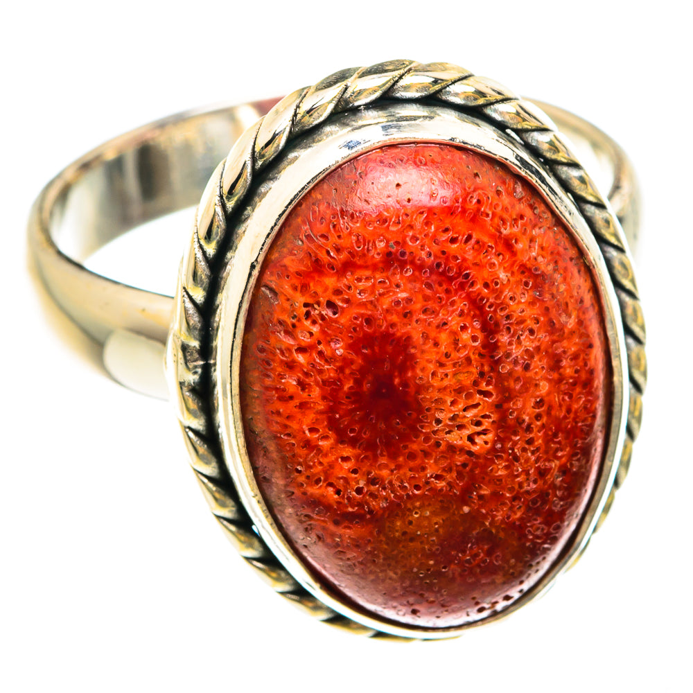 Sponge Coral Rings handcrafted by Ana Silver Co - RING75261