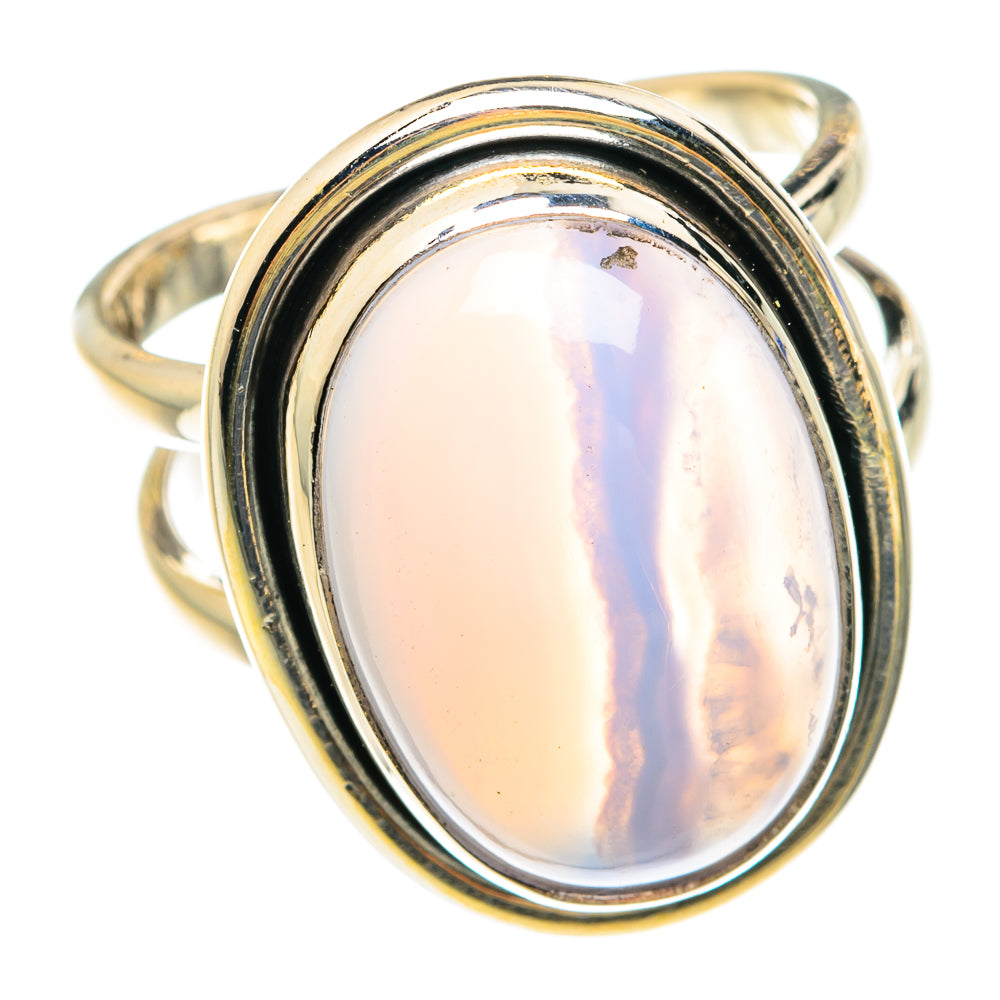 Blue Lace Agate Rings handcrafted by Ana Silver Co - RING75270