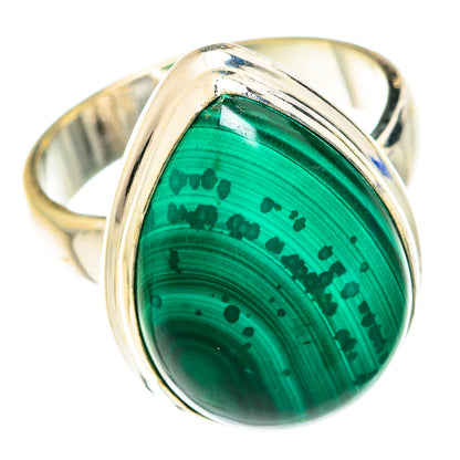 Malachite Rings handcrafted by Ana Silver Co - RING75280