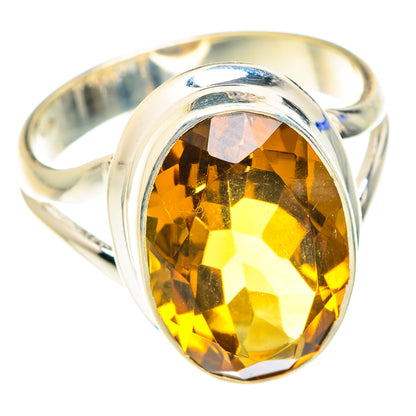 Mandarin Citrine Rings handcrafted by Ana Silver Co - RING75309