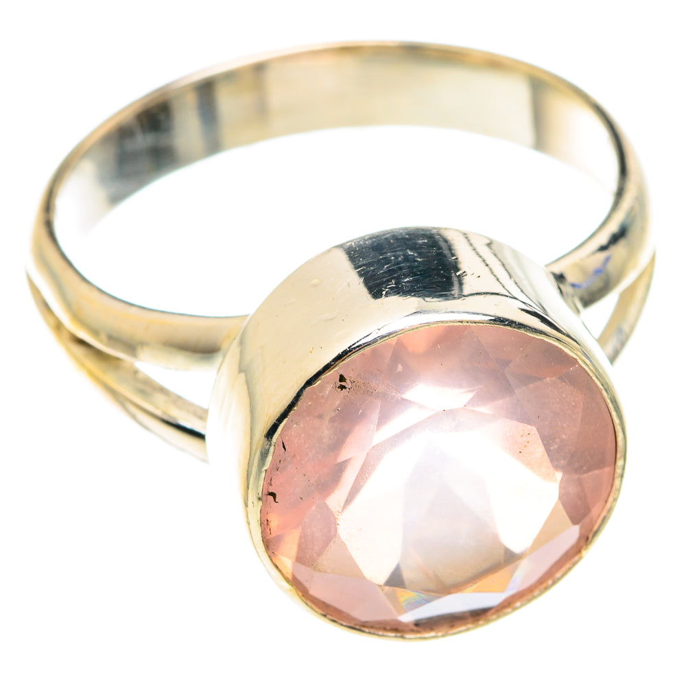 Rose Quartz Rings handcrafted by Ana Silver Co - RING75312