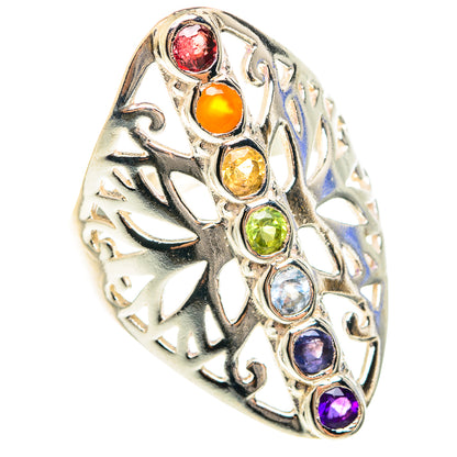 Multi-Stone Chakra Rings handcrafted by Ana Silver Co - RING75319