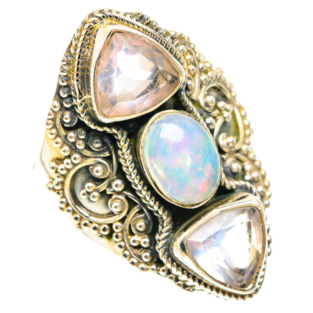 Ethiopian Opal Rings handcrafted by Ana Silver Co - RING75321