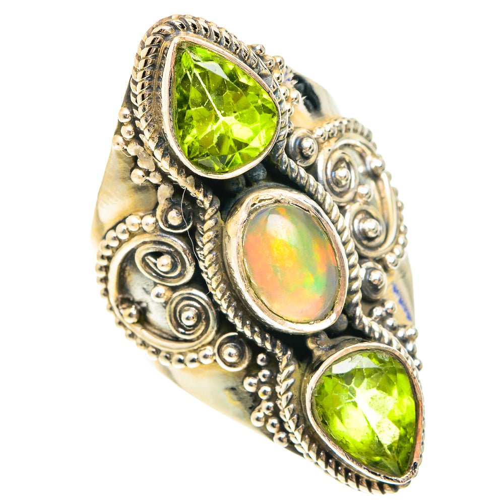 Ethiopian Opal Rings handcrafted by Ana Silver Co - RING75322