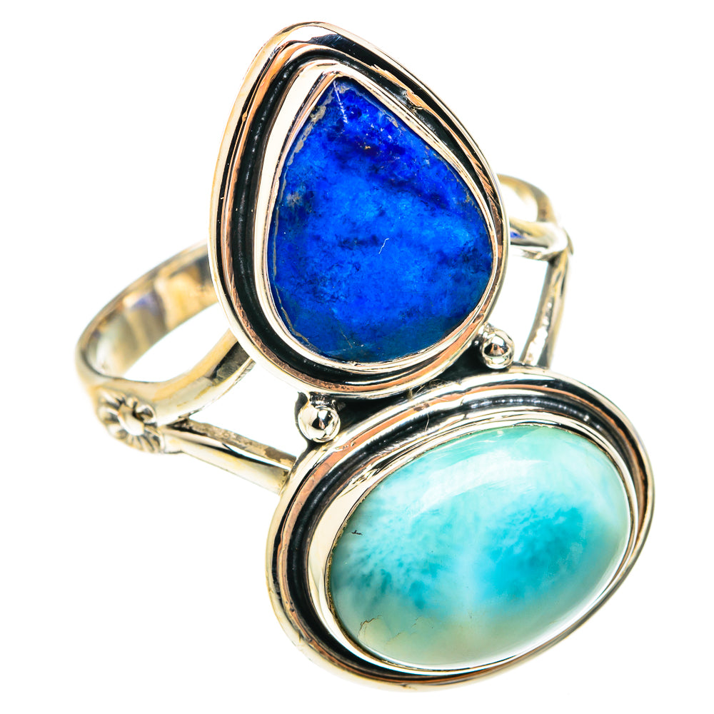Larimar Rings handcrafted by Ana Silver Co - RING75324
