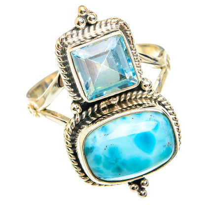 Larimar Rings handcrafted by Ana Silver Co - RING75326