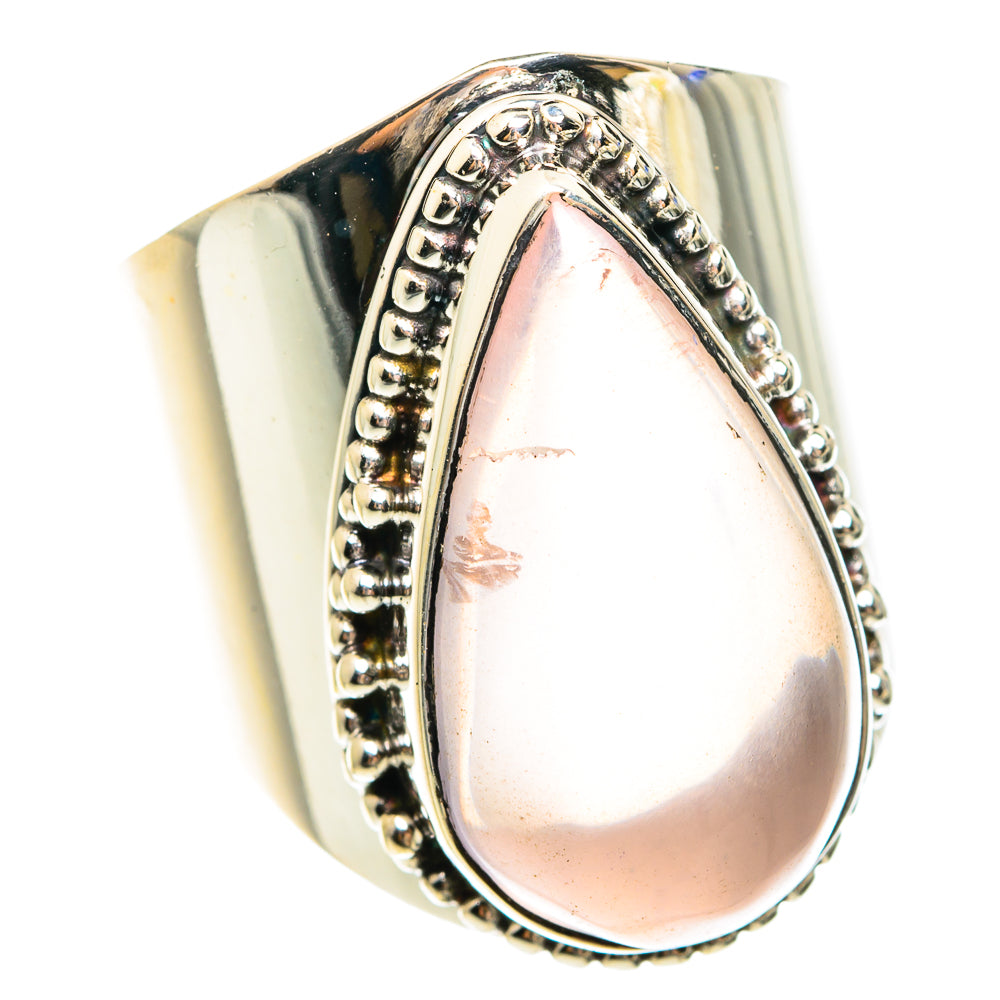 Rose Quartz Rings handcrafted by Ana Silver Co - RING75334