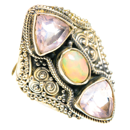 Ethiopian Opal Rings handcrafted by Ana Silver Co - RING75340