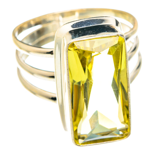 Lemon Quartz Rings handcrafted by Ana Silver Co - RING75342