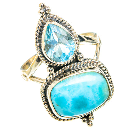 Larimar Rings handcrafted by Ana Silver Co - RING75346