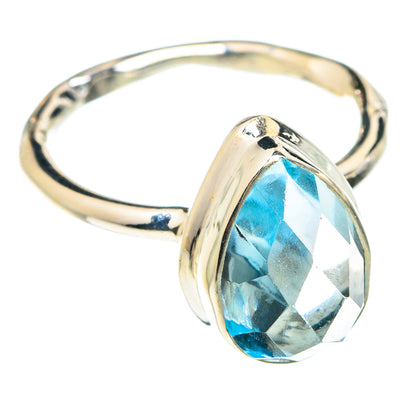 Blue Topaz Rings handcrafted by Ana Silver Co - RING75367