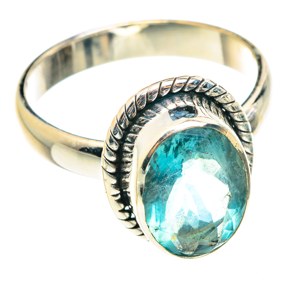 Blue Fluorite Rings handcrafted by Ana Silver Co - RING75368