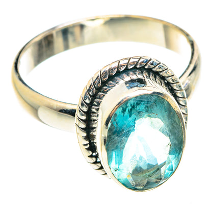 Blue Fluorite Rings handcrafted by Ana Silver Co - RING75368