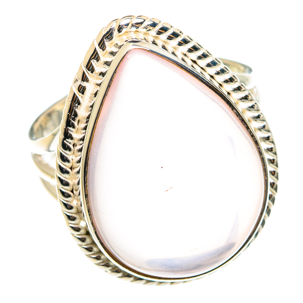 Rose Quartz Rings handcrafted by Ana Silver Co - RING75379