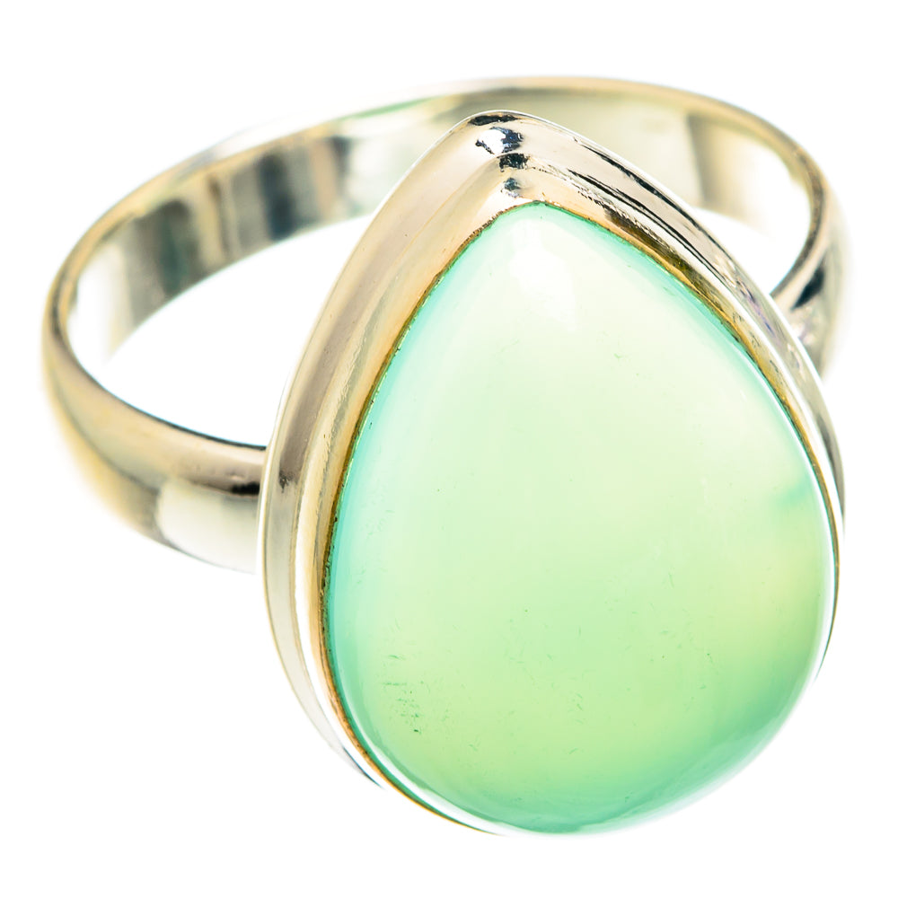 Aqua Chalcedony Rings handcrafted by Ana Silver Co - RING75403