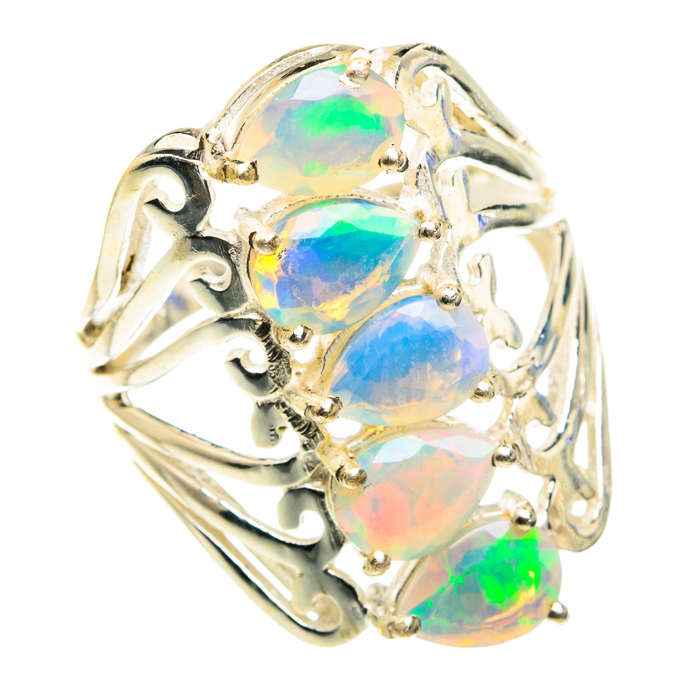 Ethiopian Opal Rings handcrafted by Ana Silver Co - RING75431